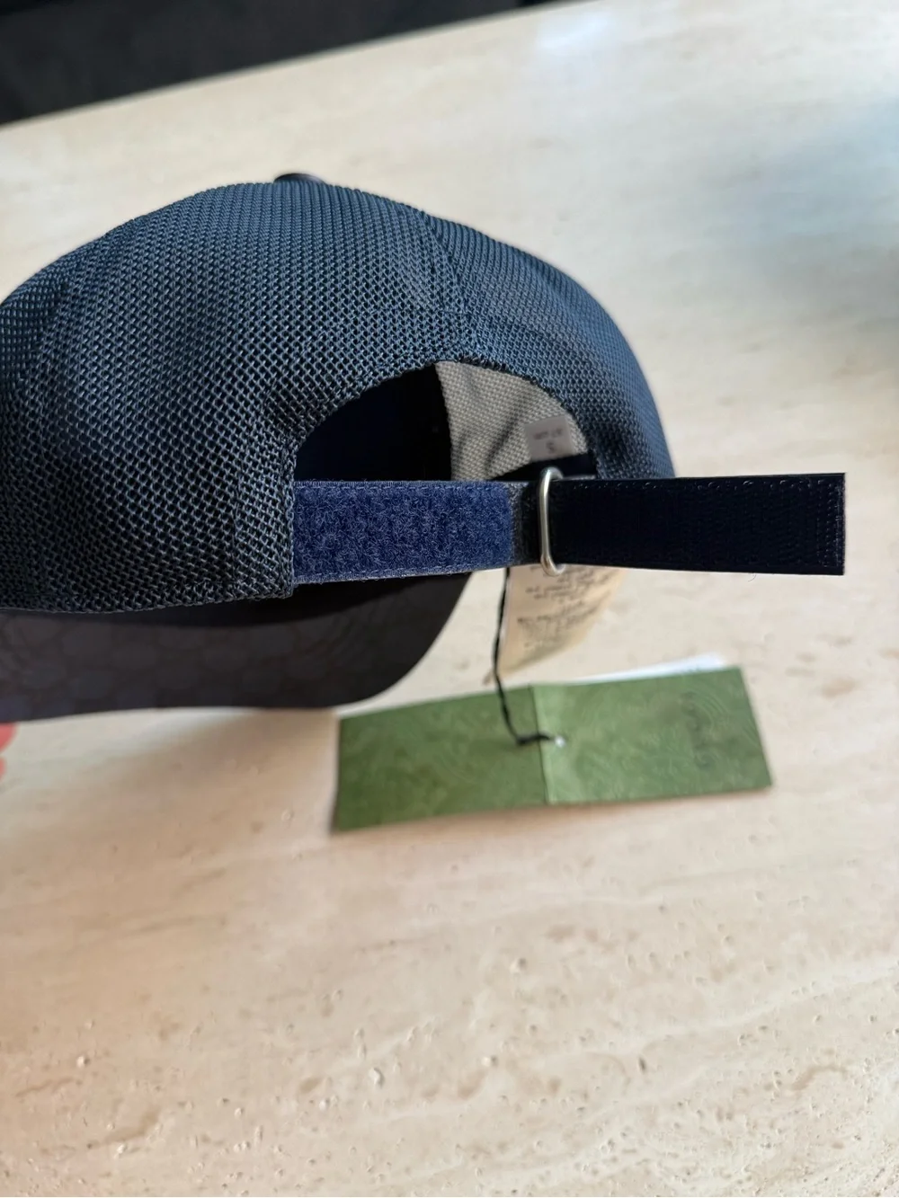 NWT Gucci GG Supreme Blue Baseball Hat Size S  57cm Unisex